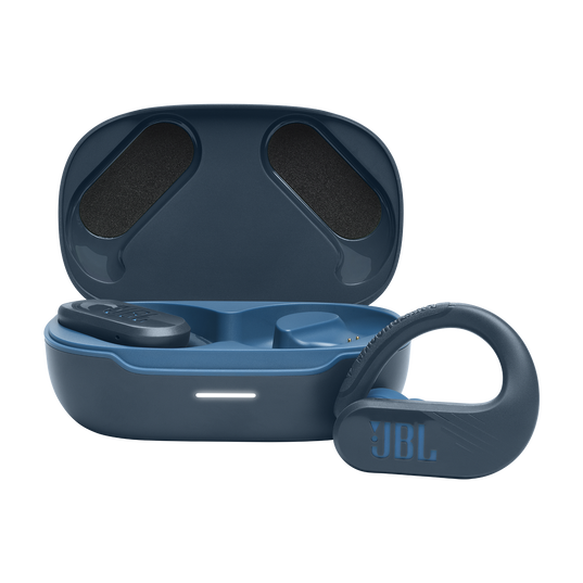 JBL Endurance Peak 3 - Blue - Dust and water proof True Wireless active earbuds - Hero